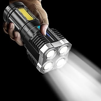 Lampe torche électrique rechargeable à haute Lumen