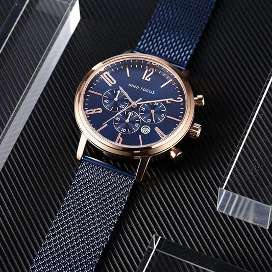 Montre-bracelet chronographe pour hommes.