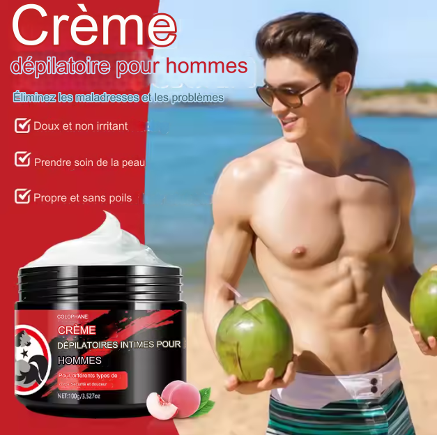 Crème Dépilatoire Pour Hommes.