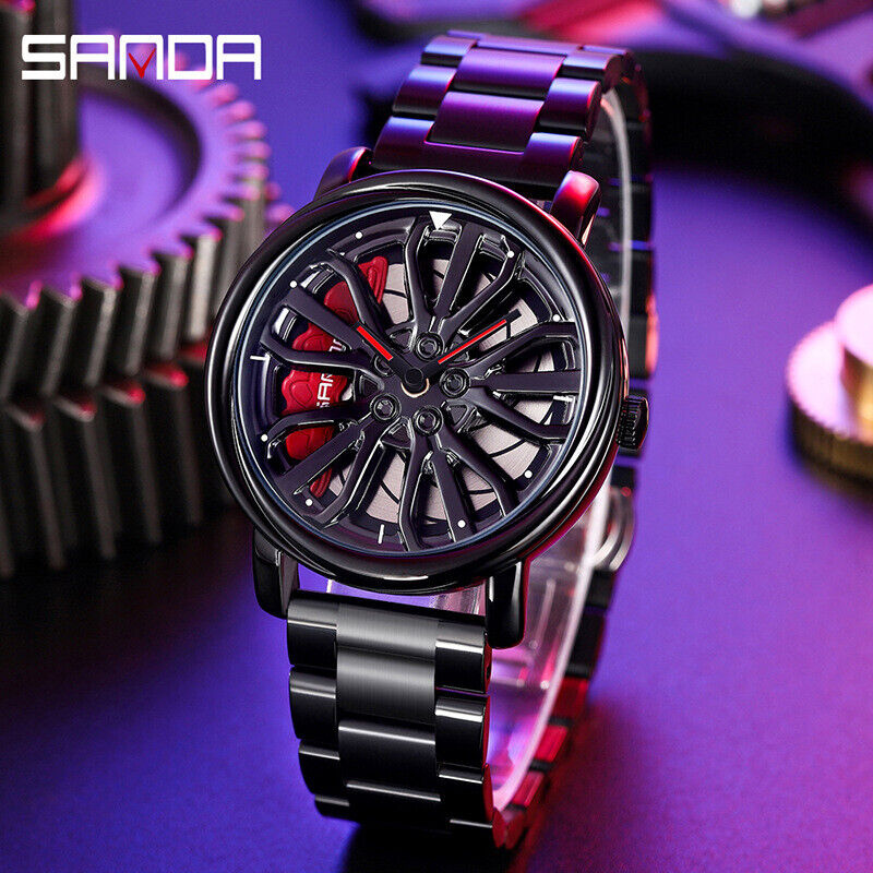 SANDA-Montre 3D à Quartz Pour Homme.