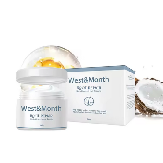 West & Month-Gommage anti-chute des cheveux pour homme et femme.