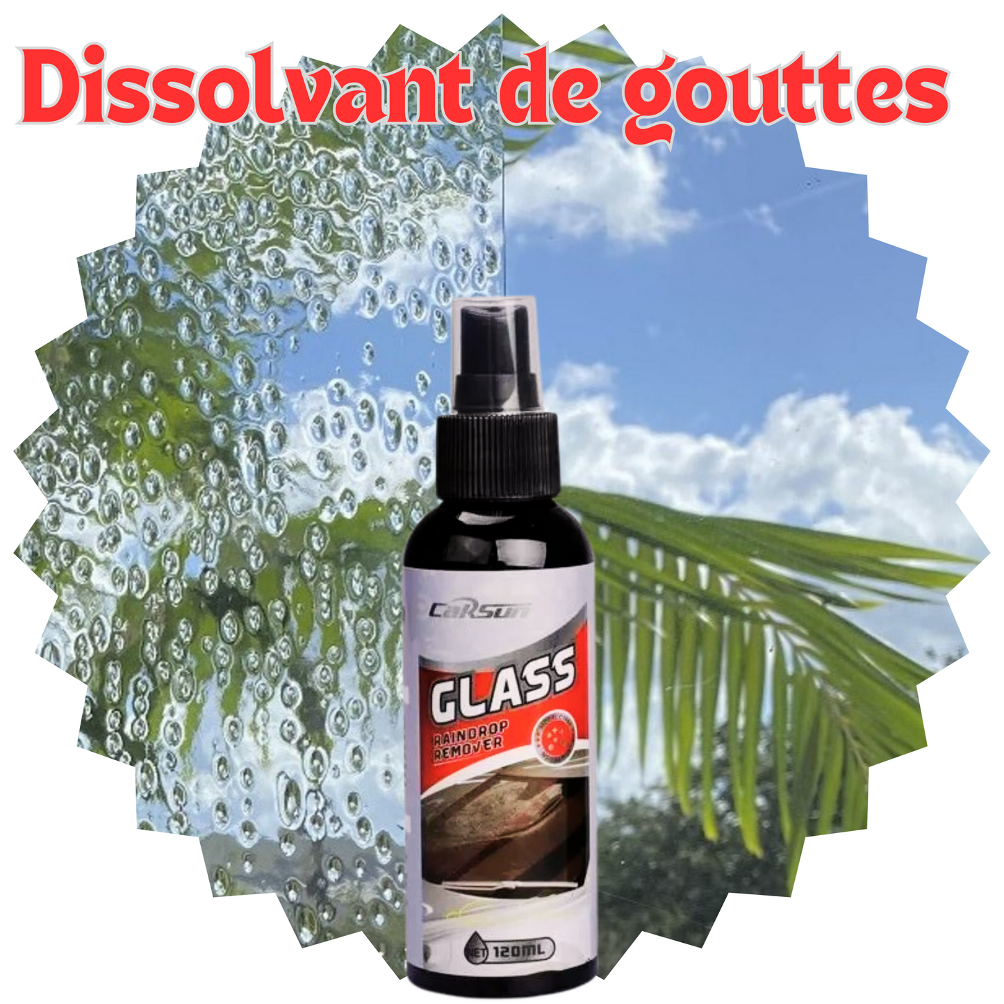 Carson dissolvant de gouttes pour verre 120 ml.