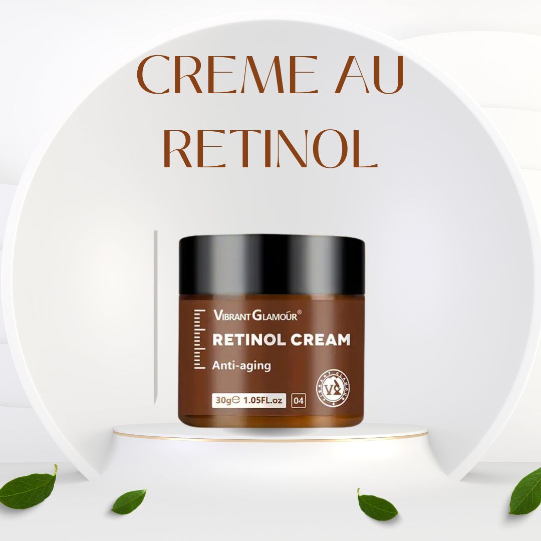 Crème de visage anti age au rétinol.