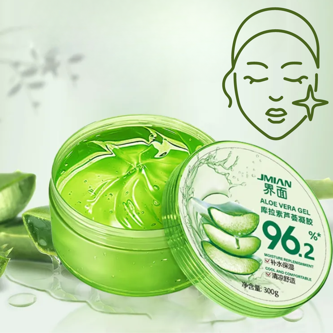 Gel d'aloe vera pour hydrater la peau et éliminer l'acné.