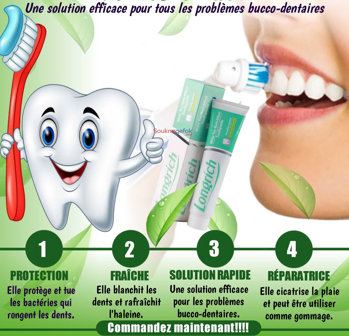 Pâte Dentifrice Longrich.