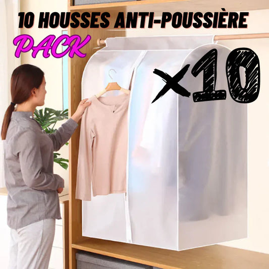 Pack de 10 housses  pour vêtements.