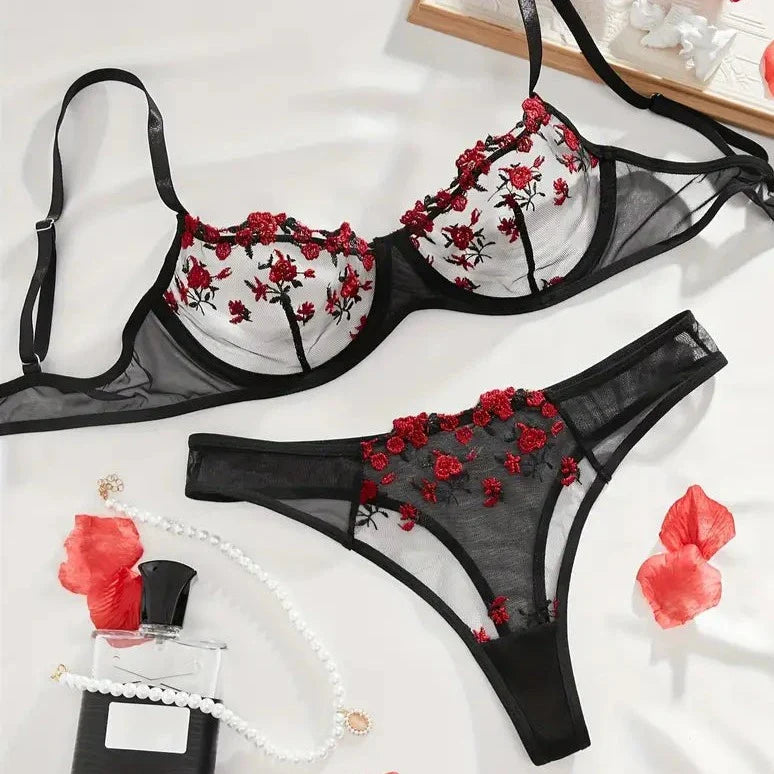 Ensemble de lingerie luxueux en dentelle pour femme