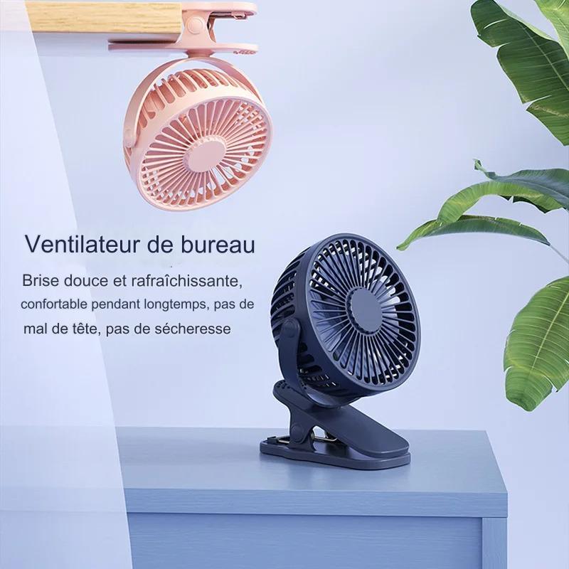 Mini ventilateur rotatif à 720 degrés.