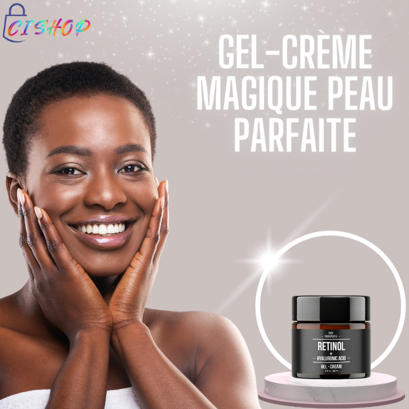 Gel-crème éclaircissant et anti-rides pour la peau.