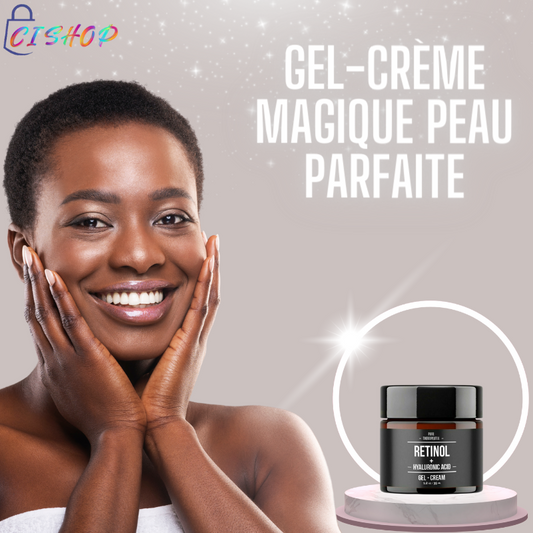 Gel-crème éclaircissant et anti-rides pour la peau.