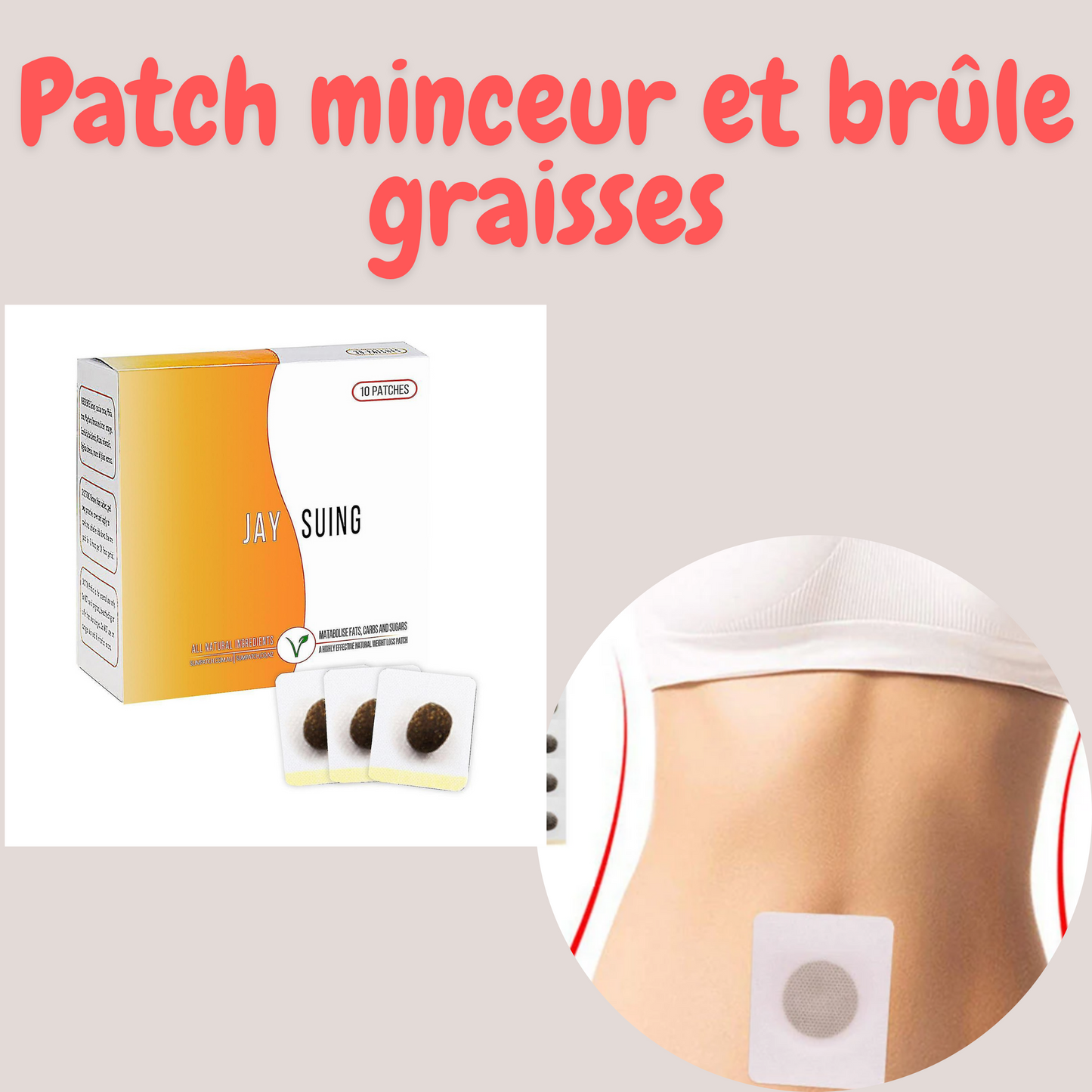 Patch amincissant et brûle les graisses du corps