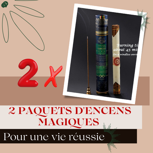 Pack Exclusif de 2 Paquets d'Encens Tibétains.